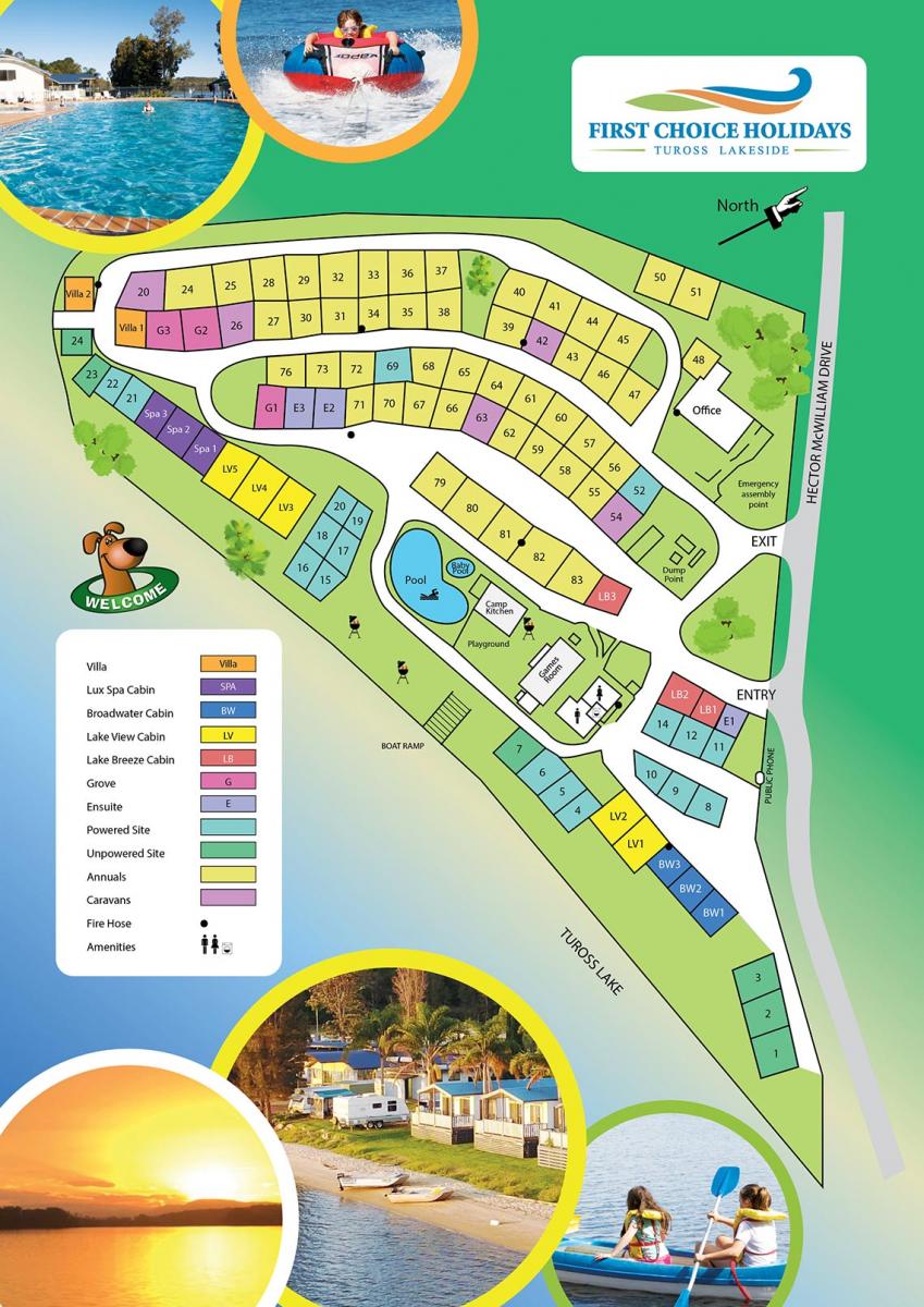 Park Map Tuross Lakeside Tourist Park